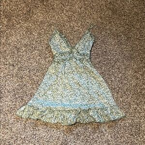 Floral Green Dress